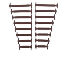 Lade das Bild in den Galerie-Viewer, BeCool - Kurze farbige Schnürsenkel aus Silikon(16er-Pack)