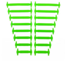 Lade das Bild in den Galerie-Viewer, BeCool - Kurze farbige Schnürsenkel aus Silikon(16er-Pack)