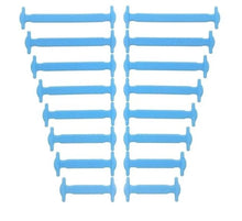 Lade das Bild in den Galerie-Viewer, BeCool - Kurze farbige Schnürsenkel aus Silikon(16er-Pack)