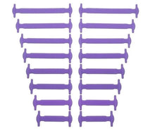 Lade das Bild in den Galerie-Viewer, BeCool - Kurze farbige Schnürsenkel aus Silikon(16er-Pack)