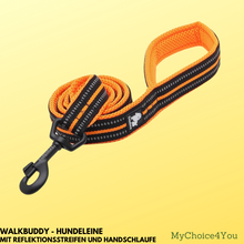 Lade das Bild in den Galerie-Viewer, WalkBuddy - Hundeleine mit Reflektionsstreifen und Handschlaufe